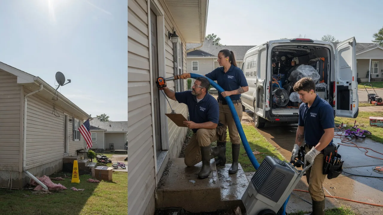 Ceiling Water Damage Restoration in Tebbetts, MO near me